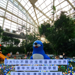 双人温泉水世界不限次+康体+早餐+龙熙维景大床房