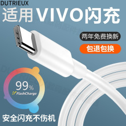 DUTRIEUX 适用VIVO原装Typec充电线x27/X60/x70手机快充线快充头超级快充
