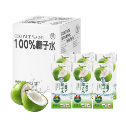 盒马 100%椰子水 1L*6盒