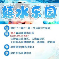 2人畅玩森林海嬉水乐园+阳台私汤泡池 