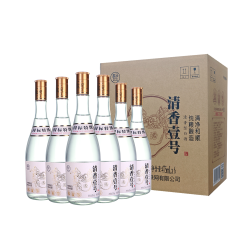 盒马 清香壹号白酒 53%vol 清香型 475ml*6瓶