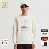 卡宾 男装字母长袖卫衣24秋上衣潮流街头A2243164003 杏色15 50