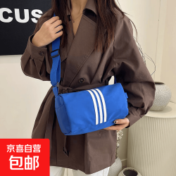 复古百搭 女士小方包 春季新款 大容量斜挎尼龙包 通勤单肩包