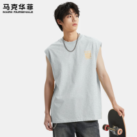 马克华菲 男士纯棉无袖背心