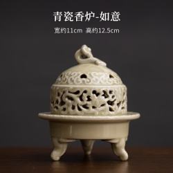 灵沐 创意茶桌檀香复古青瓷香炉