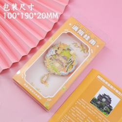 赋闲 满陇桂雨金属流沙吊坠冰箱贴杭州西湖秋季桂花中式文创旅游纪念品 满陇桂雨流沙冰箱贴礼盒装