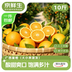 京鲜生 广西夏橙榨汁橙 10斤