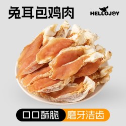 旺小食 狗零食兔耳缠鸡肉120g
