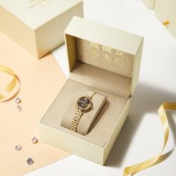 薇薇安西太后手表女士轻奢小众幸运女神复古小金表品牌石英表情人节礼物送女友 小棕咖