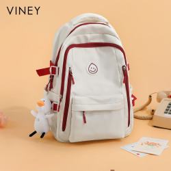 VINEY 女士双肩包 大容量 轻便旅游旅行电脑背包