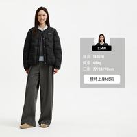 坦博尔 TB62330268 轻薄短款羽绒服 黑色 XS