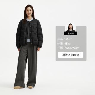 坦博尔 TB62330268 轻薄短款羽绒服 黑色 XS