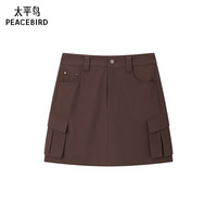 太平鸟 女装半身裙 巴恩风迷你工装短裙 A7FAD244689