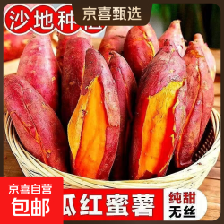 京喜 西瓜红红心蜜薯 2斤中小果