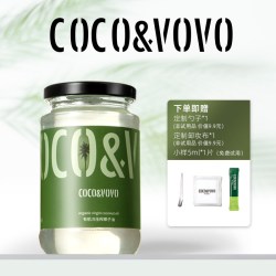 COCO&VOVO 冷压榨有机椰子油 325ml/瓶