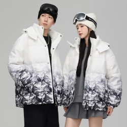 雪中飞 90%绒 冬季保暖抗寒短款羽绒服