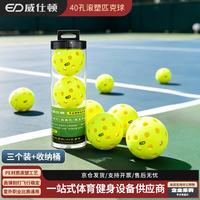 威仕顿 专业级比赛训练匹克球 40孔注滚塑球 规格:匹克球*3