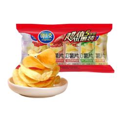 可比克 纯切薯片30g*5包混合口味五连包