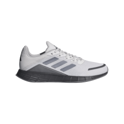 adidas DURAMO SL 缓震回弹 浅灰/亮金属铁灰 42 跑鞋