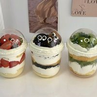 水果奶油波波杯