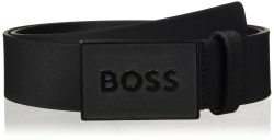 BOSS 男士 Icon-S1_Sz40 皮带,Black1,110