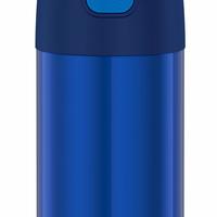 THERMOS 儿童不锈钢吸管水杯 354ml保冷水壶 学校户外便携