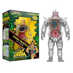 Super7 忍者神龟Krang Android动作人偶 28cm透明版 可动关节 可拆卸胸甲 内置Krang小人偶 经典卡通收藏