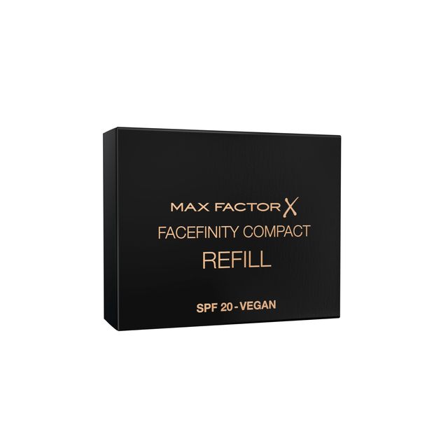 MAX Factor Facefinity 小巧粉底笔芯瓷器 001,哑光效果,可保持长达 24 小时,纯素