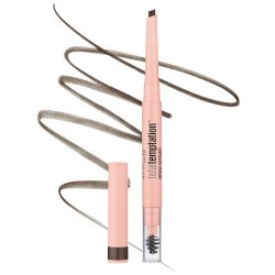 Maybelline 美宝莲 眉笔定型塑形 泪滴形笔头精准填色 深棕色持久防水 成人眉毛彩妆笔 带眉刷一体式设计 0.15g
