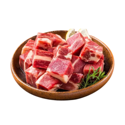 祁连牧歌 黄牛牛肉块 牛腩块 牛肉馅 牛肉片 牛肉丝 牛肉粒 山丹羊羊蝎子 黄牛牛腩块500g*3袋 1500g