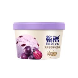 伊利 甄稀白桃乌龙香草酸奶提拉米苏冰淇淋冷饮雪糕冰激凌  葡萄满满5杯