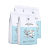 洁客 豆腐砂混合型猫砂 原味除臭低尘 2.8kg*4包