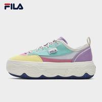 FILA 女鞋ROCK岩石鞋帆布鞋杨幂同款夏新款时尚休闲鞋 玉檀绿色/翅雀金-BG 37.5