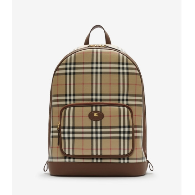 BURBERRY 男包 格纹双肩包