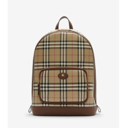 BURBERRY 男包 格纹双肩包