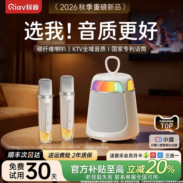 琮音 话筒音响一体唱歌家用k歌麦克风音箱家庭ktv蓝牙无线儿童政府补贴