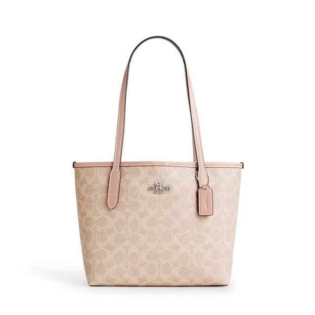 COACH 女士单肩包  SV/沙黄色/灰褐色