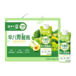 蒙牛 早餐奶早八青醒瓶青提羽衣甘蓝牛奶210g*10盒