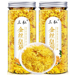 三弘 金丝皇菊玫瑰花茶菊花茶 两罐装【金丝皇菊】共50克