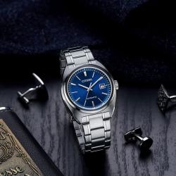 CITIZEN 自动机械腕表 NJ0100-71L 商务通勤 日常百搭