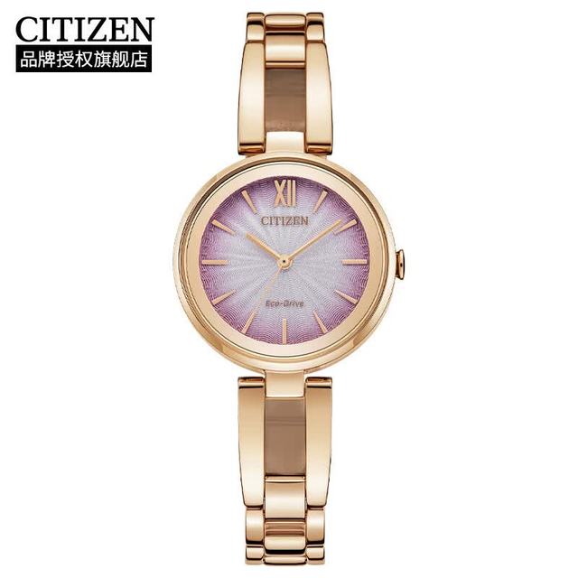 CITIZEN 光动能腕表 EM0809-83Z 日常通勤 温柔穿搭
