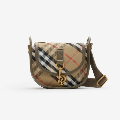 BURBERRY 女士信使包 迷你B字型卡扣