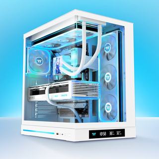 Thermaltake 钢影透ES海景房机箱 Type-C接口 白色