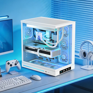 Thermaltake 钢影透ES海景房机箱 Type-C接口 白色