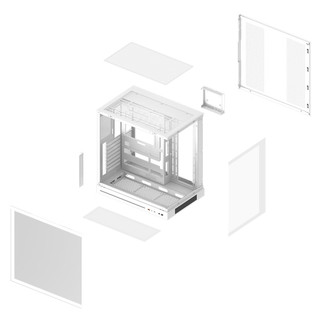 Thermaltake 钢影透ES海景房机箱 Type-C接口 白色