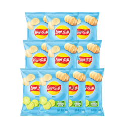 乐事 薯片 青柠味75g*10袋 （赠75g*3袋）