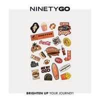 NINETYGO 90分 大旅行家系列 行李箱贴纸 5张 美式复古