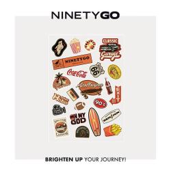NINETYGO 90分 大旅行家系列 行李箱贴纸 5张 美式复古