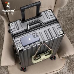 啄木鸟 行李箱铝框结实耐用合金拉杆箱大容量轻便旅