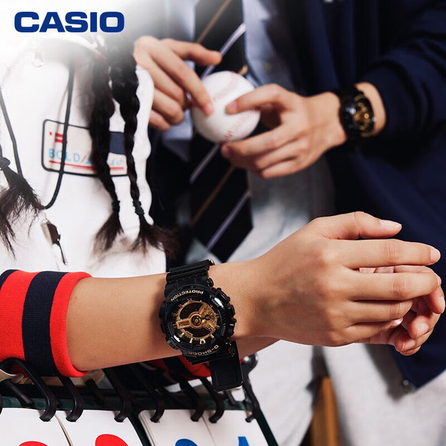 CASIO G-SHOCK系列 石英腕表 GA-110GB-1A 运动潮流 户外出行
